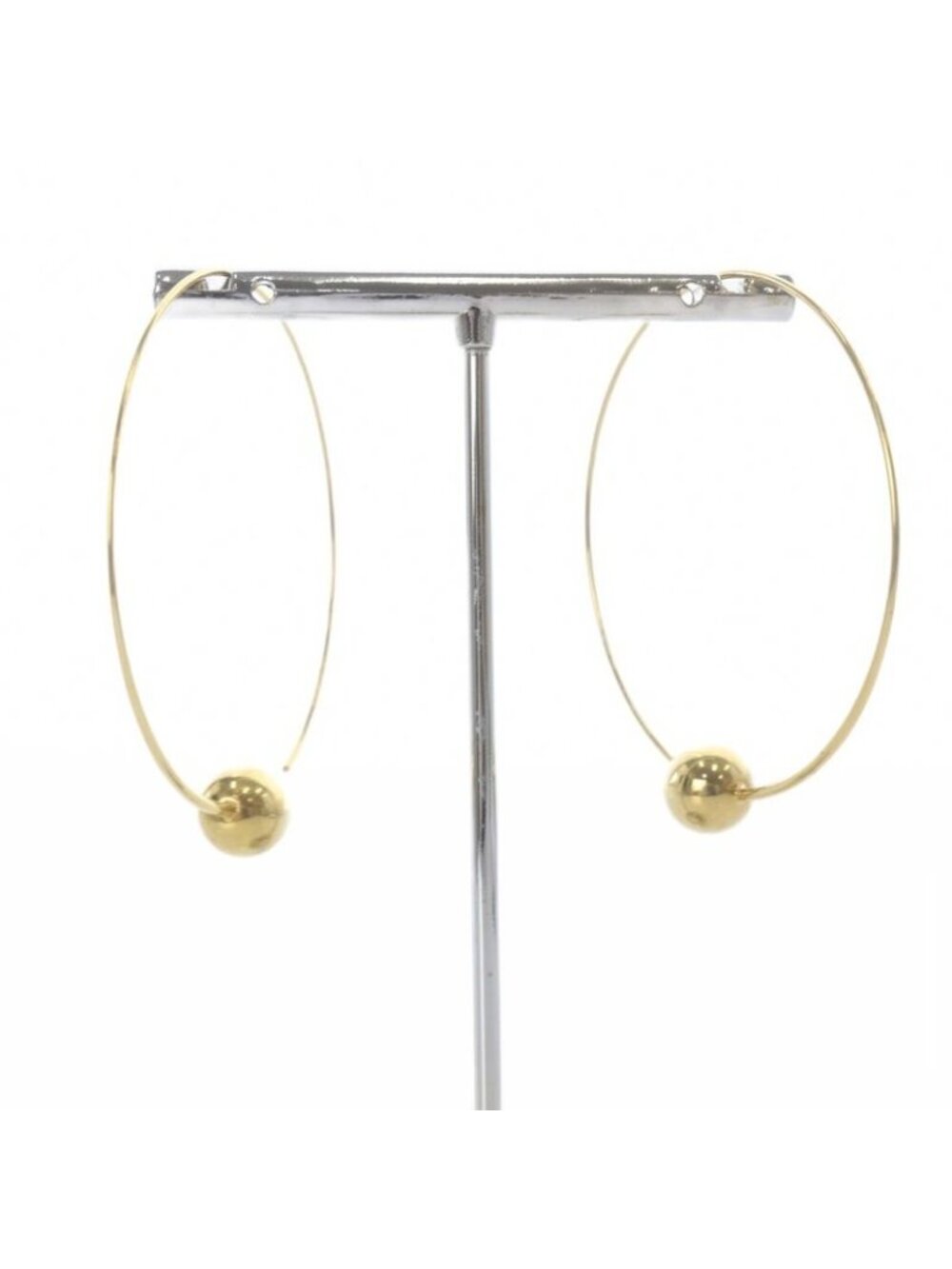 Celine Phoebe Philo Era Hoop Earrings for Both Ears Gold - Picture 2 of 6
